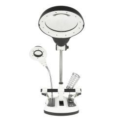 Складная лупа с подсветкой для стола, увеличение 2x-10x, стекло, BM-MG2076