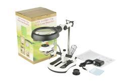 Складная лупа с подсветкой для стола, увеличение 2x-10x, стекло, BM-MG2076