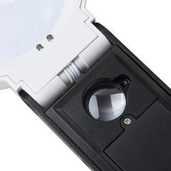 Лупа с LED UV-светом и шкалой для чтения и проверки линий (арт. 25-9072313)