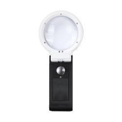 Лупа с LED UV-освещением и шкалой для чтения и проверки линий (арт. 25-9072314)