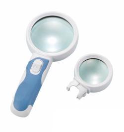 Лупа с подсветкой и сменными линзами 5X и 10X BM-BG2016