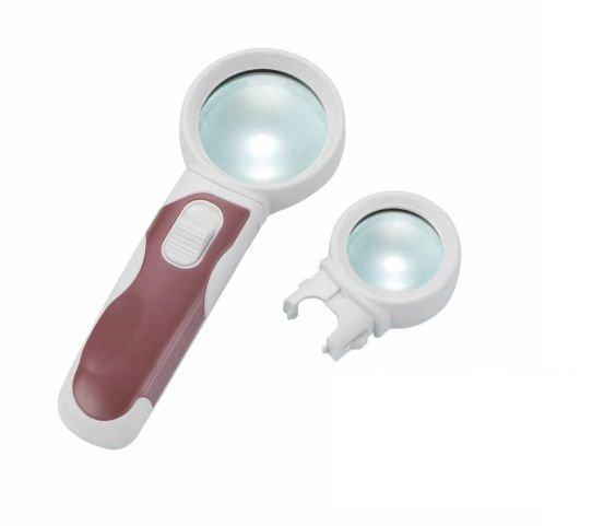 Универсальное увеличительное стекло с LED-подсветкой и сменной ручкой (арт. 25-9072317)