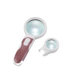 Лупа с подсветкой на батарейках 3X и 16X с двумя линзами (арт. 25-9072319)