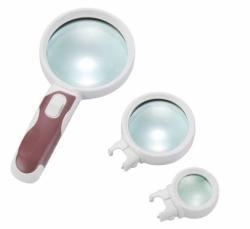 Универсальное увеличительное стекло с LED-подсветкой и сменной ручкой BM-BG3005