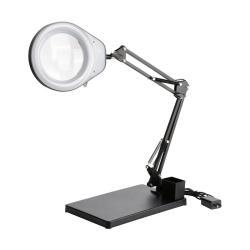 Лупа настольная с USB и LED подсветкой, оптическое стекло, 5 диоптрий (арт. 25-9072331)
