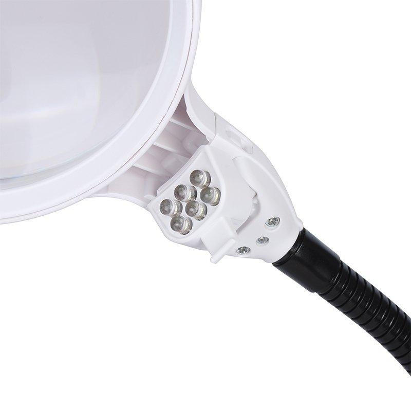 Лампа увеличительная на гибкой подставке с диммером для стола 8x138мм (арт. 25-9072333)