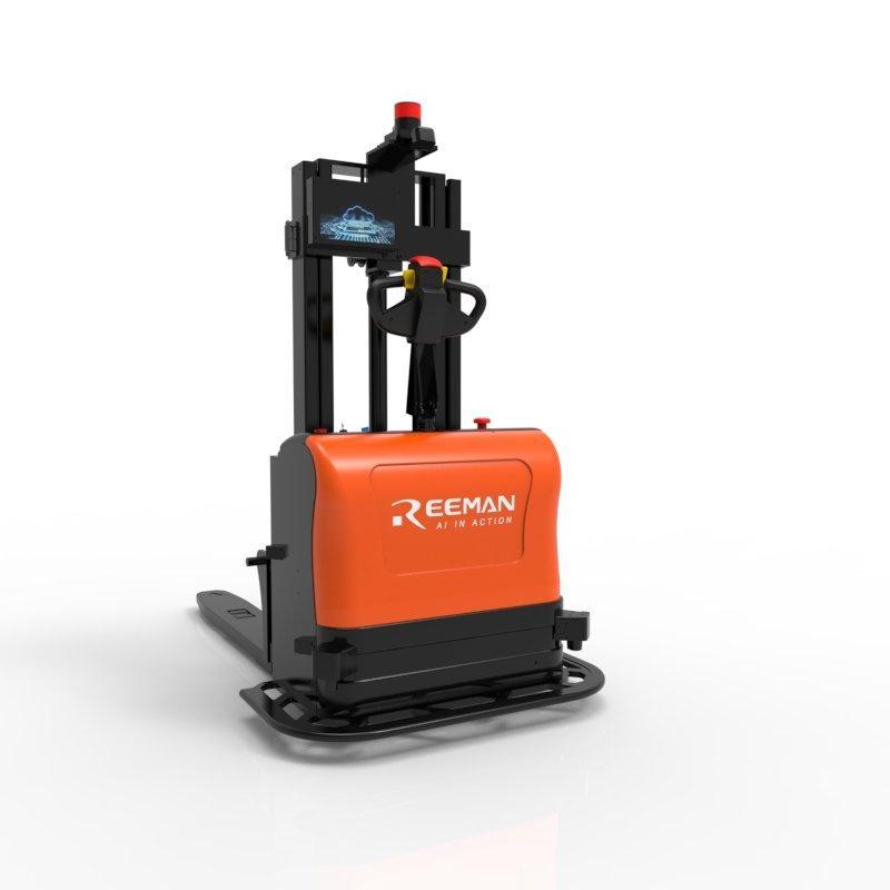 Электрический штабелер Reeman 1500кг 1.5т с лазерным управлением (арт. 25-11071213)