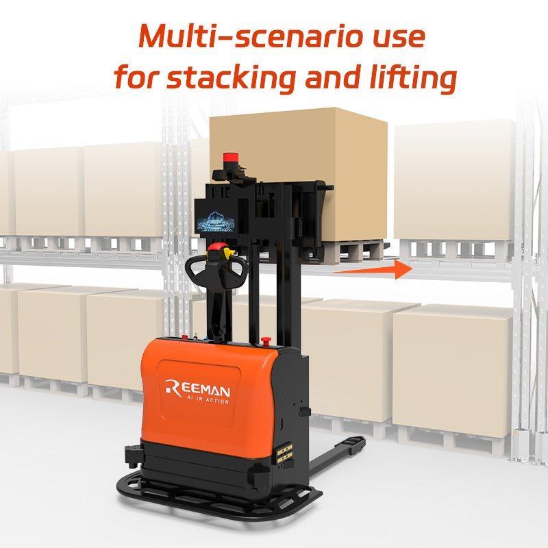 Электрический штабелер Reeman 1500кг 1.5т с лазерным управлением (арт. 25-11071213)