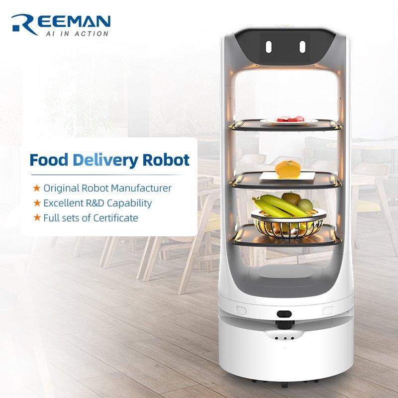 Робот для подачи блюд в ресторане с автоматической зарядкой (арт. 25-11071286)