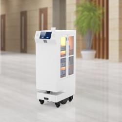 Робот-официант для доставки еды в гостинице и больнице с функцией умного сервирования блюд (арт. 25-11071306)