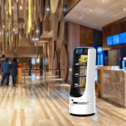 Доставочный робот для ресторанов и отелей с функцией автоматической зарядки и поддержкой дистанционного управления (арт. 25-11071309)