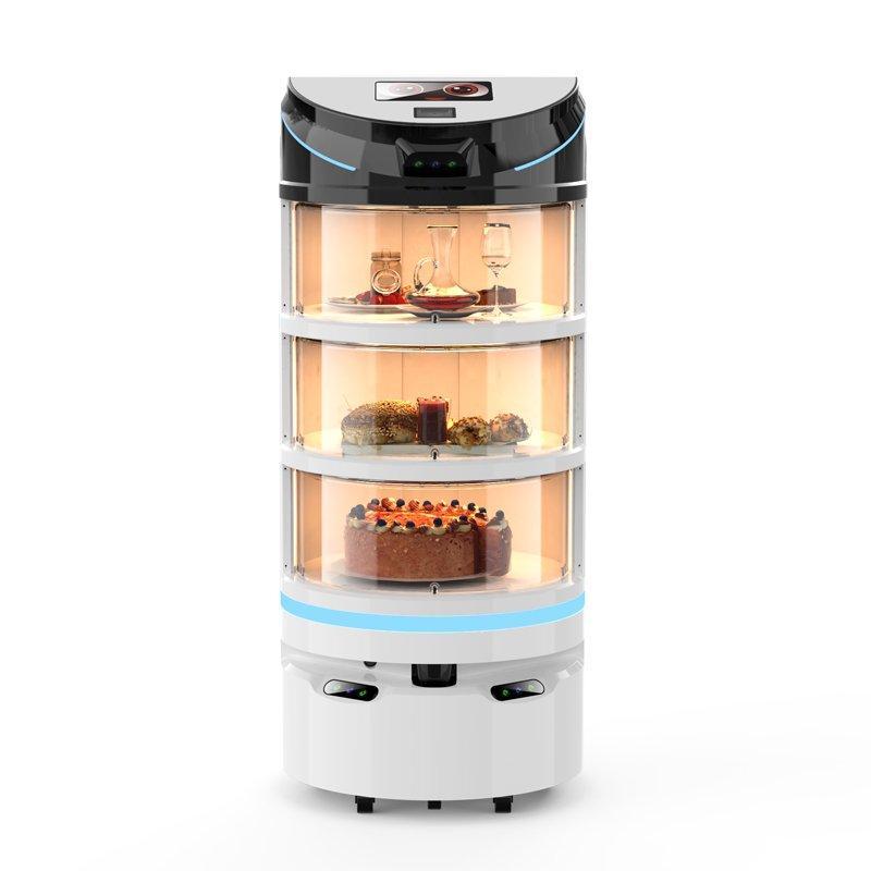 Робот-официант для кафе и ресторанов с функцией доставки еды и напитков (арт. 25-11071329)