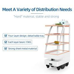 Робот для доставки блюд в ресторане с 7-дюймовым дисплеем и автоматическим управлением (арт. 25-11071332)