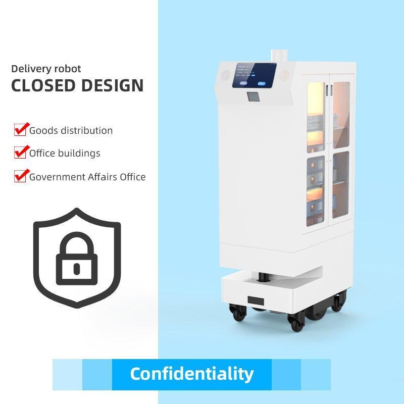 Доставочный робот для умного мобильного сервиса в гостинице, офисе, больнице (арт. 25-11071356)