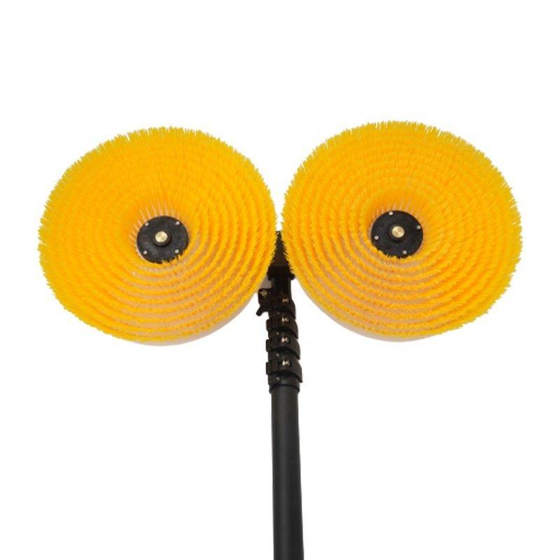 Щетка для чистки солнечных панелей с телескопической ручкой и вращающейся щетиной (арт. 25-1407924)