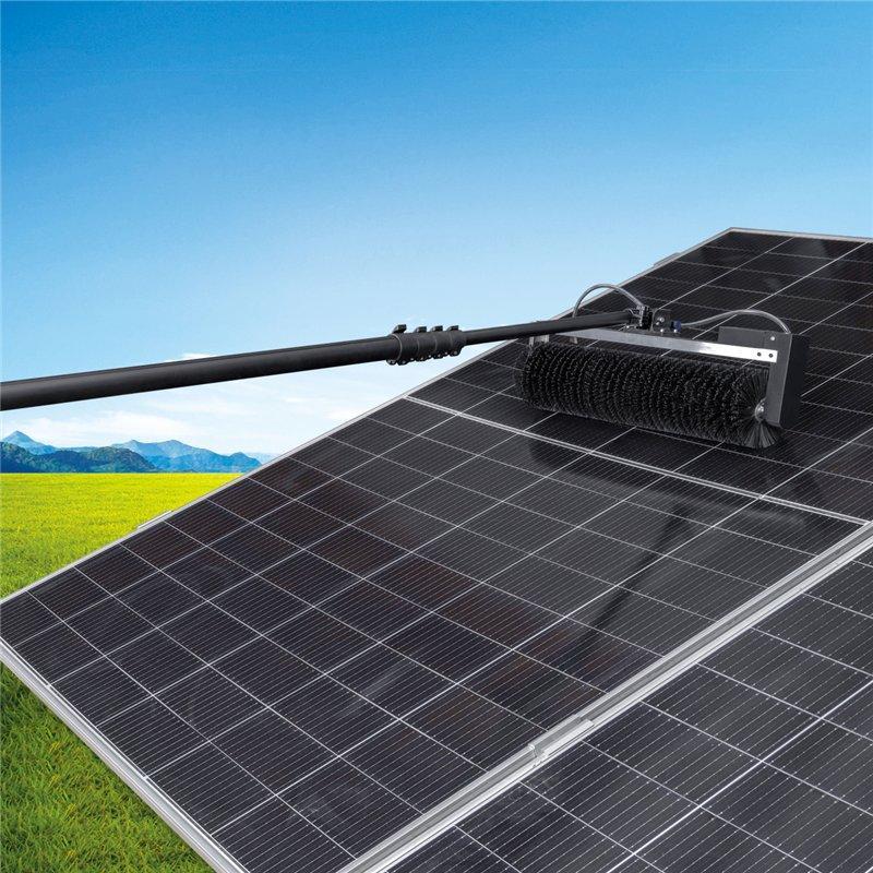Щетка для чистки солнечных панелей с телескопической ручкой и вращением (арт. 25-1407934)