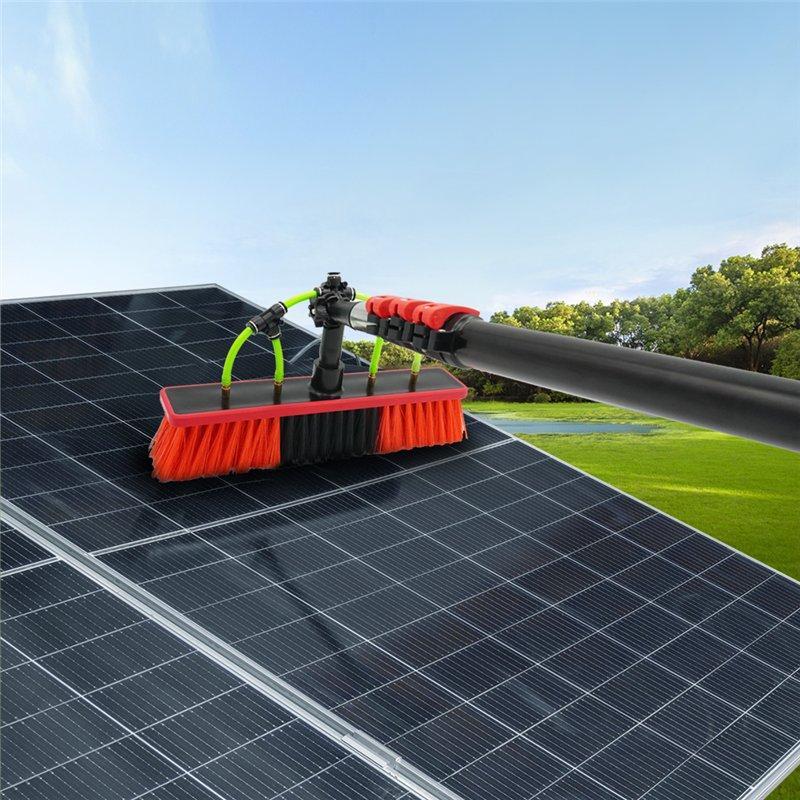 Штанга для мытья окон с насадкой и щеткой из алюминия для стекол (арт. 25-1407969)