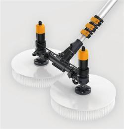 Электрическая щетка для чистки солнечных панелей с двумя головками и экономией воды (арт. 25-1407982)