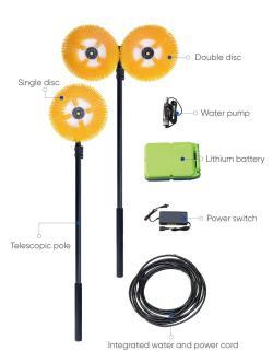Робот для очистки солнечных панелей с двумя щетками (арт. 25-1408003)