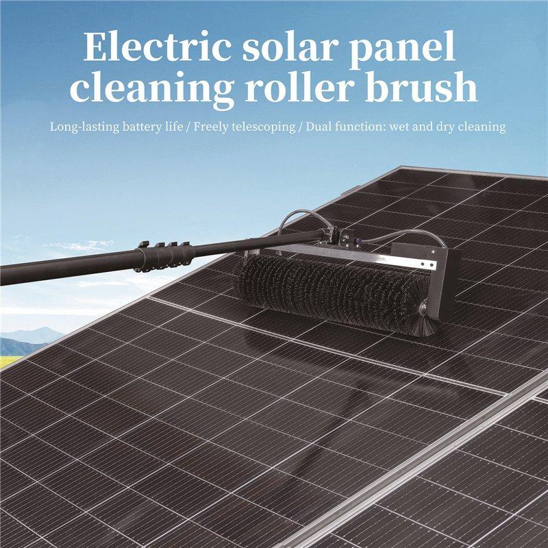 Электрическая щетка для автоматической очистки солнечных панелей с двойным источником питания (арт. 25-1408017)