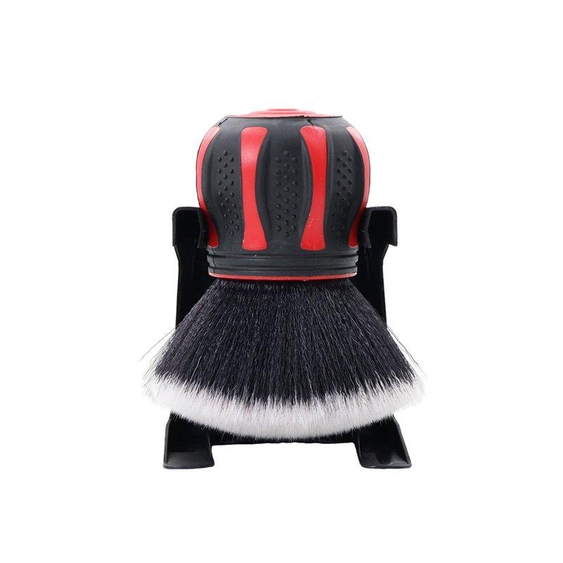 Мягкая щетка для автомобиля с изогнутым наконечником и резиновой ручкой (арт. 25-1408035)