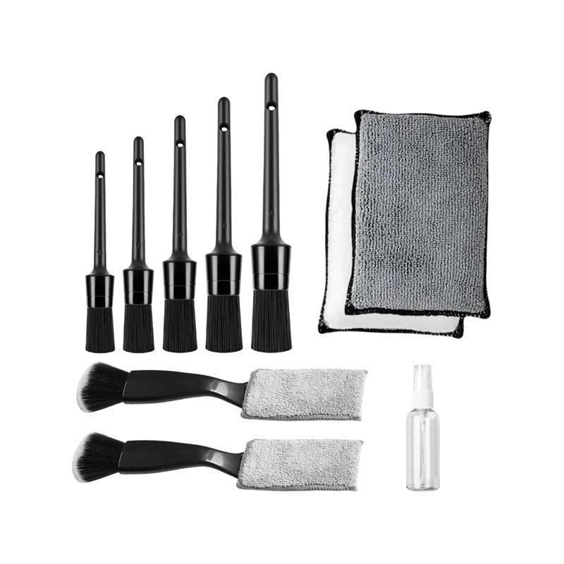 Набор мягких щеток для уборки автомобиля 10 в 1, подходит для чистки панелей (арт. 25-1408040)