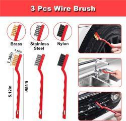 Набор щеток для колес автомобиля с мягкими щетинами для безопасной и тщательной чистки углов (арт. 25-1408071)