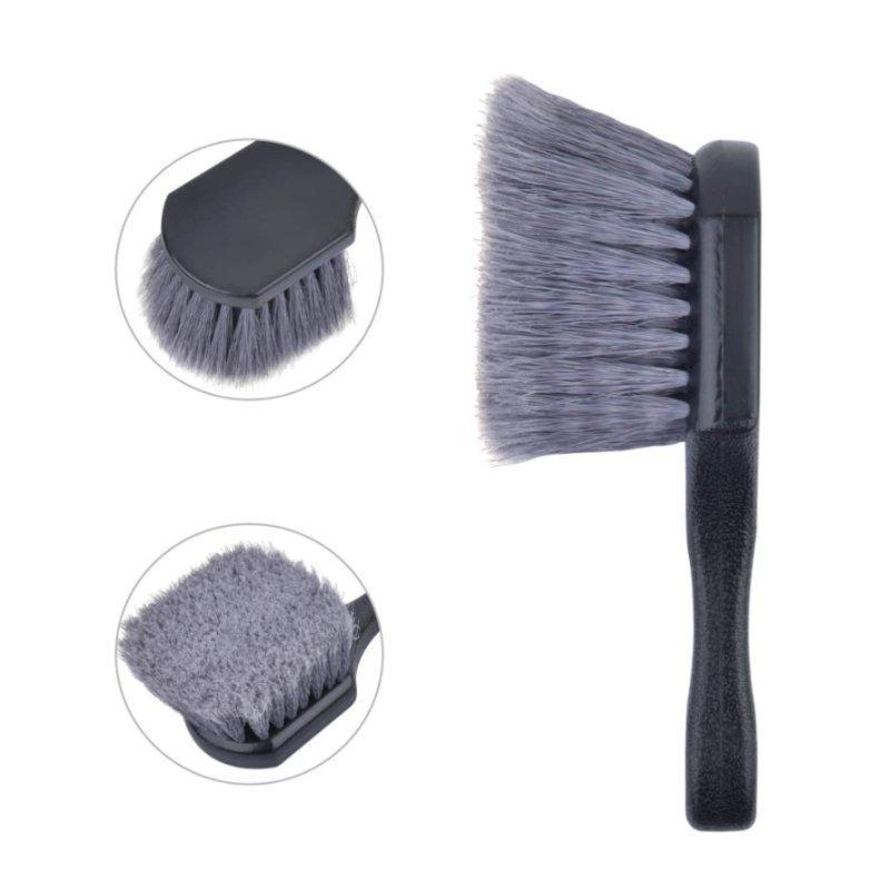 Щетка для автомобильных дисков и шин с мягкой щетиной и короткой ручкой (арт. 25-1408087)