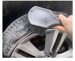 Щетка для автомобильных дисков и шин с мягкой щетиной и короткой ручкой (арт. 25-1408087)