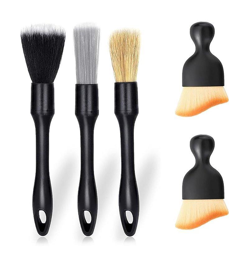 Набор щеток для уборки автомобиля (интерьер/экстерьер) с мягкой щетиной для панелей(арт. 25-1408101)