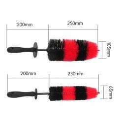 Щетка для колес с длинной пластиковой ручкой, набор из 2 шт. для ухода за шинами и автомобилем (арт. 25-1408103)