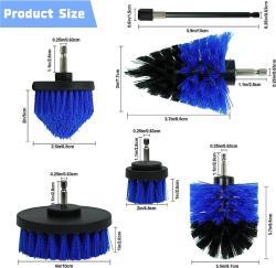 Набор насадок для чистки Zhenda Drill 6 штук для ванной комнаты и кухни (арт. 25-1408307)