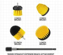 Набор щеток для уборки с длинной ручкой, 4 размера (арт. 25-1408315)