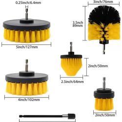 Набор насадок для уборки дома с щетками для дрели и удлинительной штангой 150 мм (арт. 25-1408316)