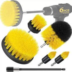 Набор насадок для уборки дома с щетками для дрели и удлинительной штангой 150 мм (арт. 25-1408316)