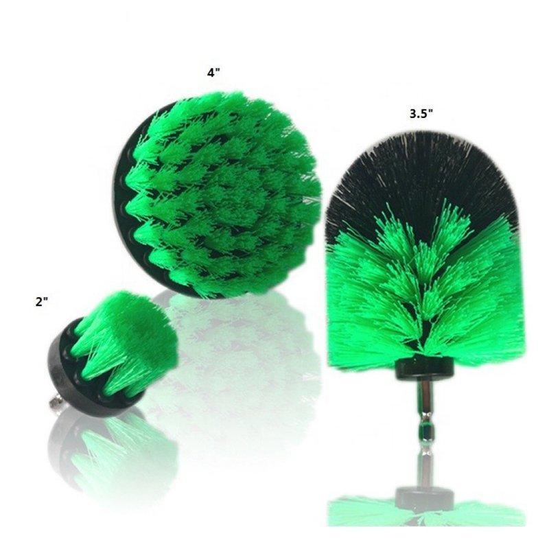 Набор щеток для электрического дрели разных размеров для уборки ванной, душа и пола (арт. 25-1408329)