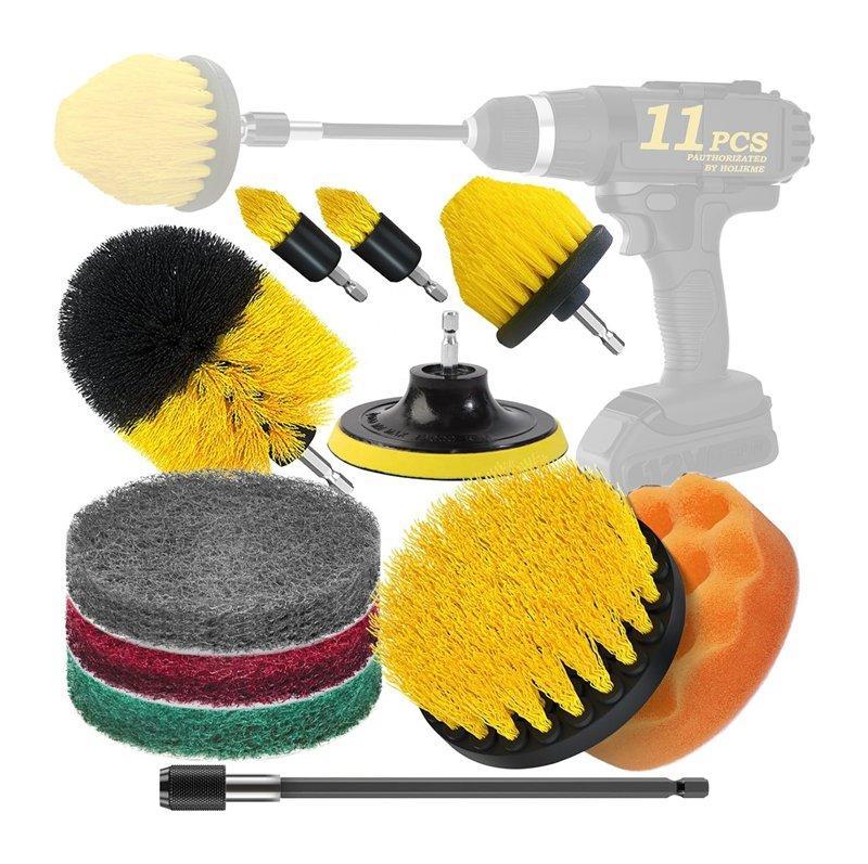 Набор насадок для дрели с щетками, губками и скребками для чистки автомобиля (арт. 25-1408360)
