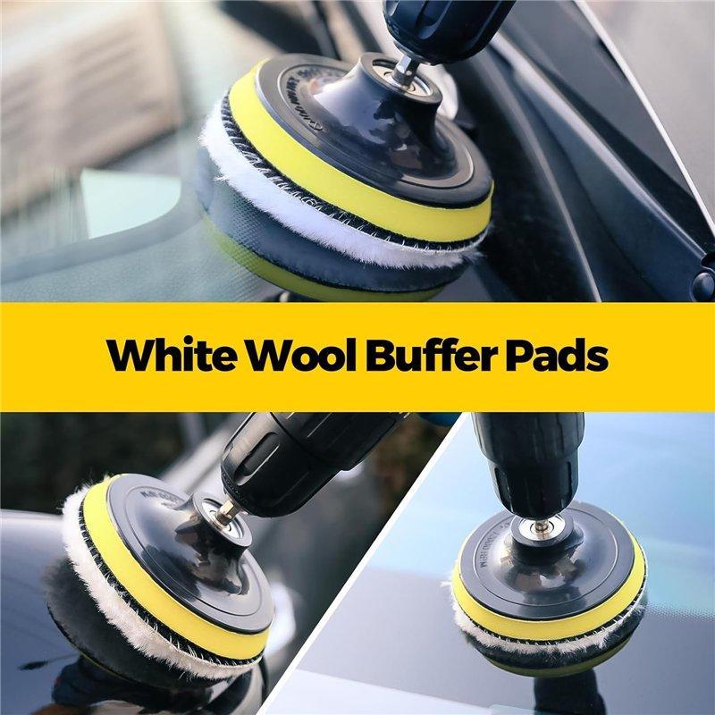 Набор насадок для дрели с щетками, губками и скребками для чистки автомобиля (арт. 25-1408360)