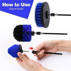 Набор щеток для автодетейлинга с буром 6шт для чистки салона и кузова (арт. 25-1408366)