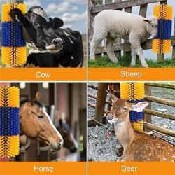 Коврик для коровы с полукруглой щеткой для чистки и массажа (арт. 25-1408390)