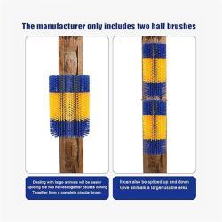 Массажные щетки для скота 2 шт. с облегчением зуда для лошадей, коров, овец, свиней (арт. 25-1408392)
