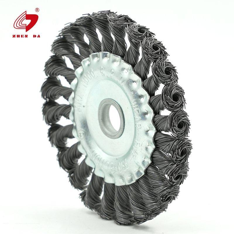 Щетка для удаления заусенцев и полировки из крепкой стали с крученой проволокой (арт. 25-1408416)