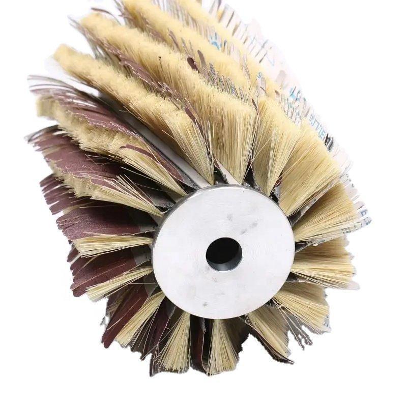 Щетка для полировки дерева из сизаля и шлифовальной бумаги (арт. 25-1408468)