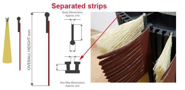 Щетка для полировки дерева из сизаля и шлифовальной бумаги (арт. 25-1408468)