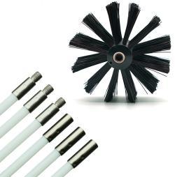 Набор для чистки вентиляции сушилки с насадкой для дрели (арт. 25-1408505)