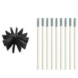 Щетка для чистки вентиляции сушилки с гибким стержнем и возможностью многократного использования (арт. 25-1408508)