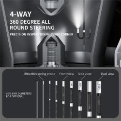Видеоэндоскоп с камерой HD 5 дюймов IP67 360° оптическое волокно (арт. 25-30071701)