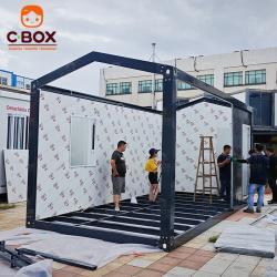 Дом контейнерный с плоской крышей и хорошим дренажом для кемпинга и гостиниц (арт. 25-30072069)