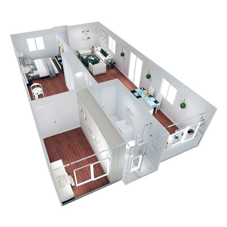 Контейнеровилла расширяемая, готовая к монтажу, недорого (арт. 25-30072122)