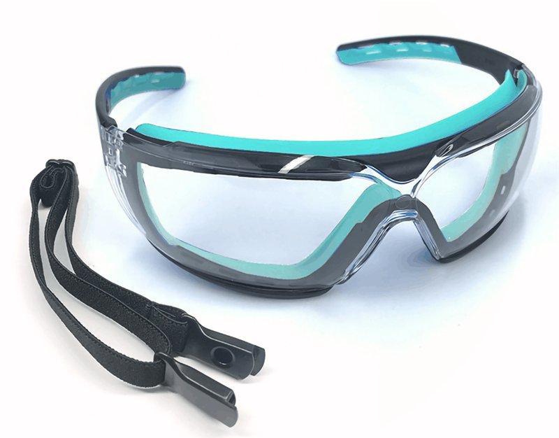 Очки защитные с UV-фильтром и мягкой переносицей, съемные (арт. 25-5080005)